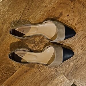 J.Jill leather 2 tone Dorsay flats size 10